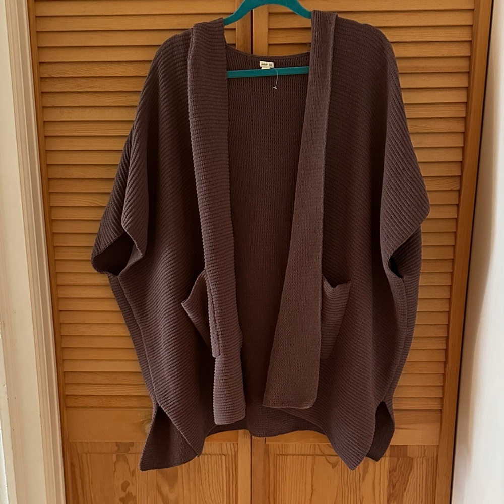 Aerie Open-Front Cardigan with Hood